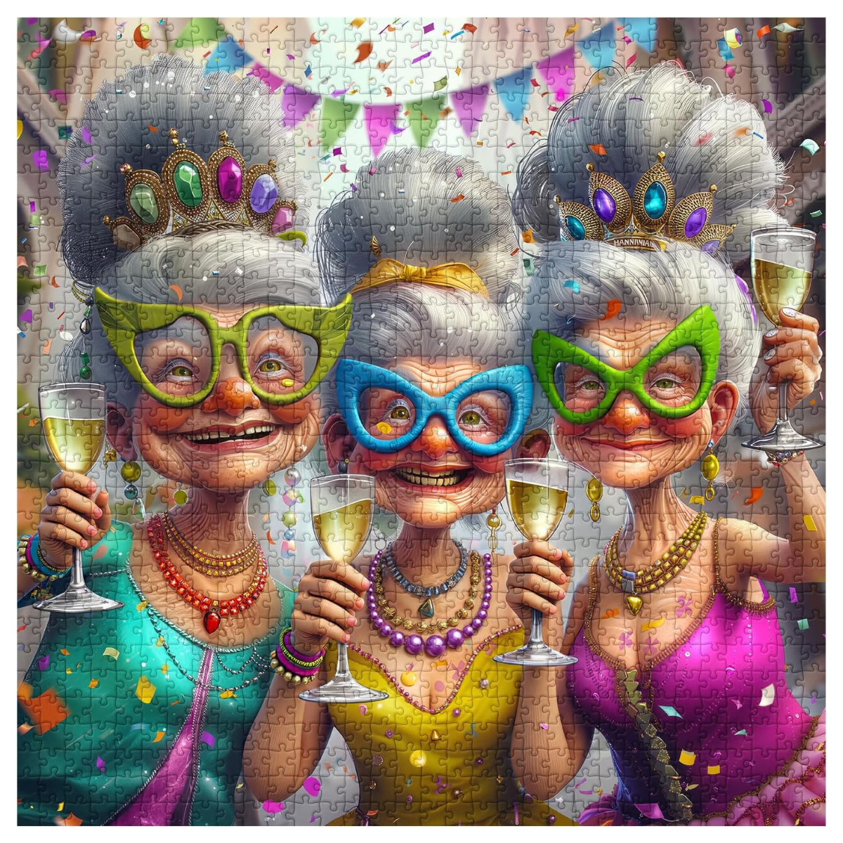 Party Grandma Jigsaw Puzzle 1000 Pieces