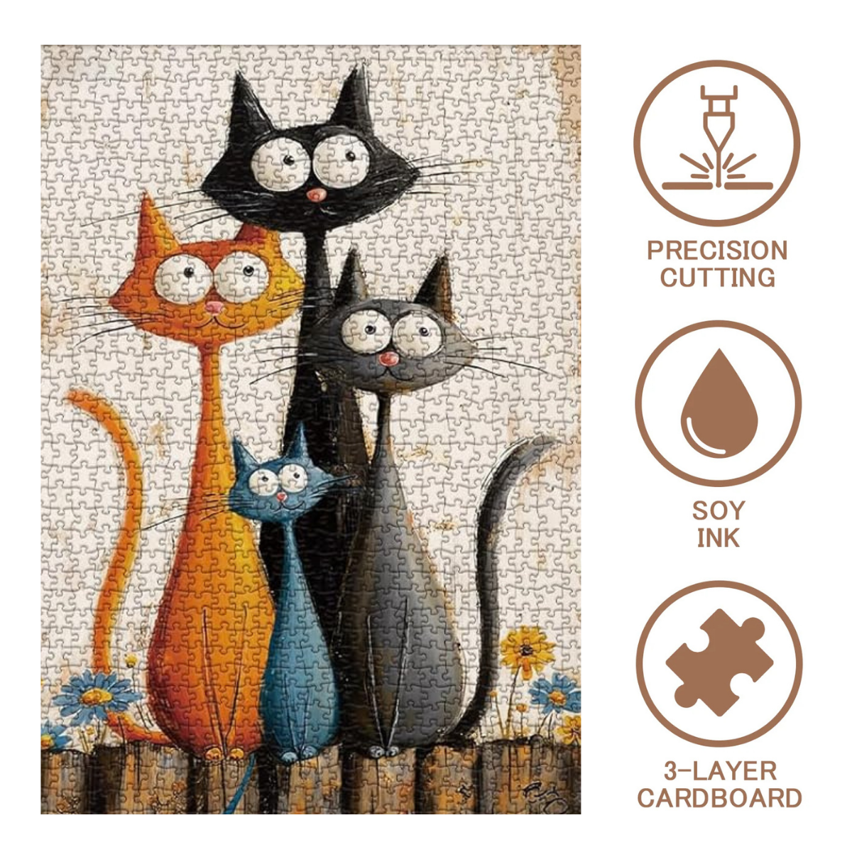 Charming Cats Jigsaw Puzzle 1000 Pieces