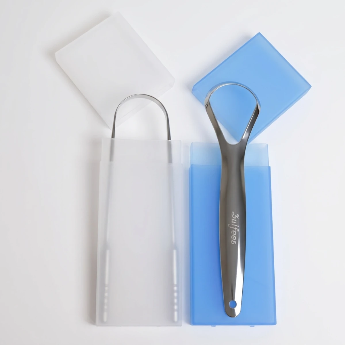 Zulfees Tongue Scraper Stainless Steel 2pcs