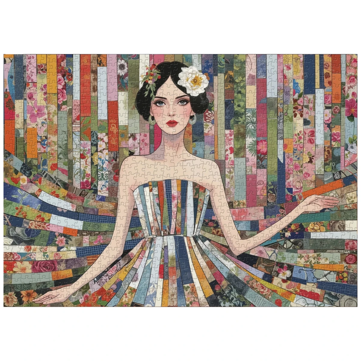 Patchwork Girl Jigsaw Puzzle 1000 Pieces