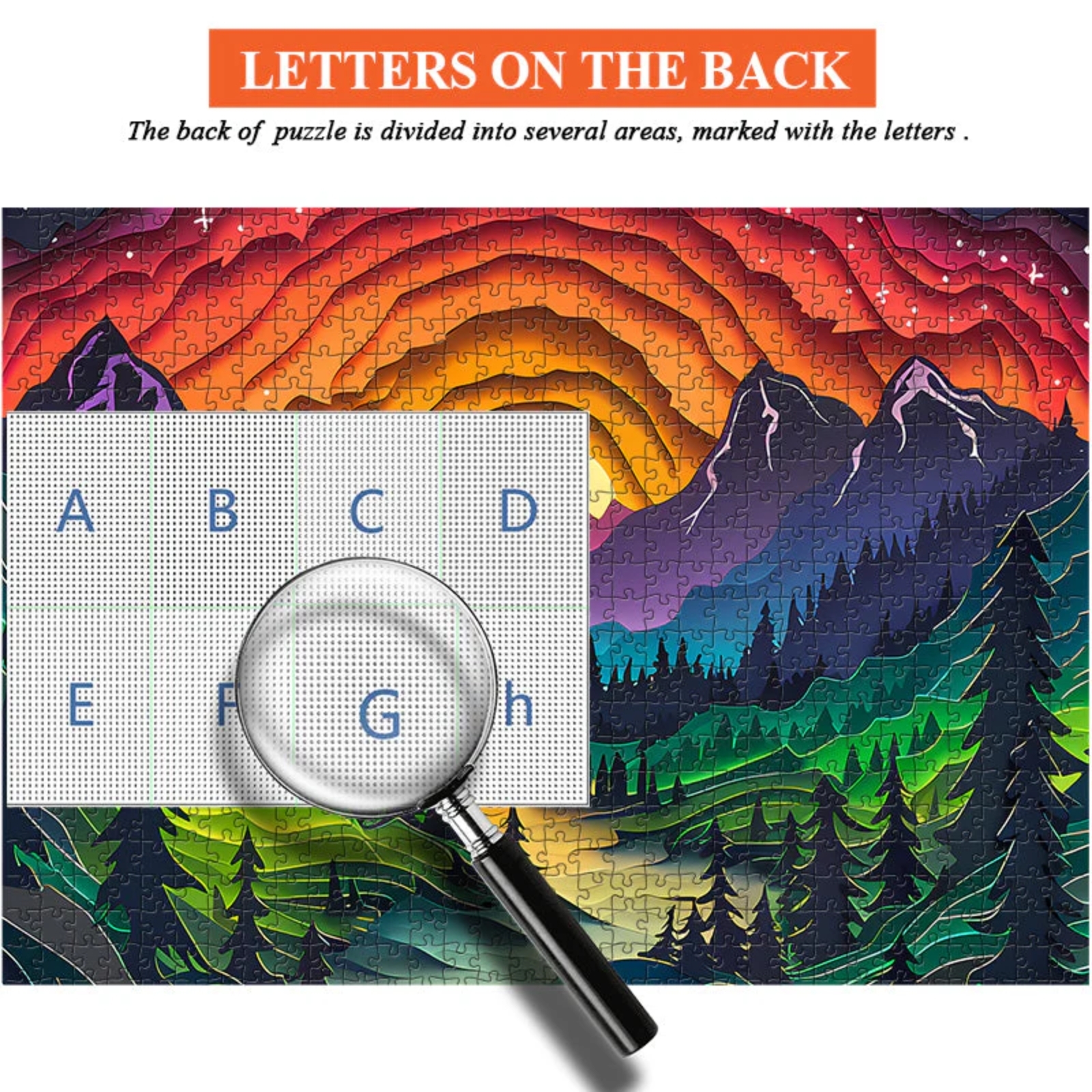 Forest Dreamscape 1000 Piece Jigsaw Puzzle for Adults - Letters on the back of the Puzzle for Easy Sorting