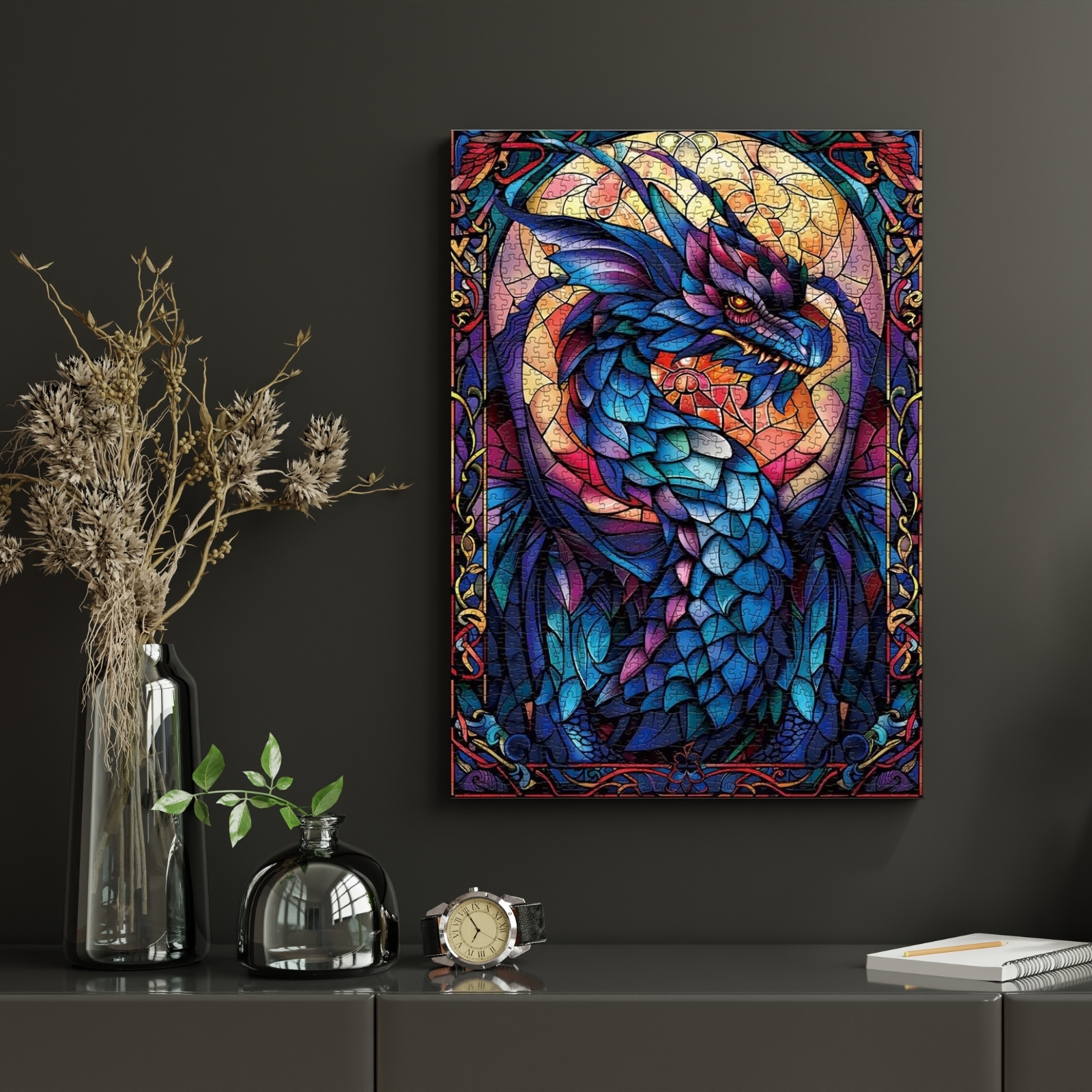 Dragon of Shadows 1000 Piece Jigsaw Puzzle for Adults