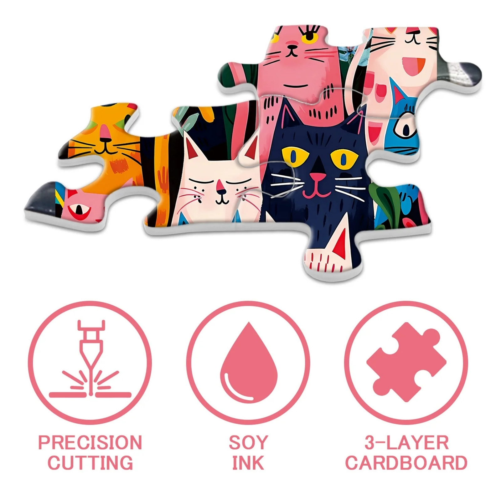 Color Whiskers 1000 Piece Jigsaw Puzzle for Adults - High Quality Puzzle