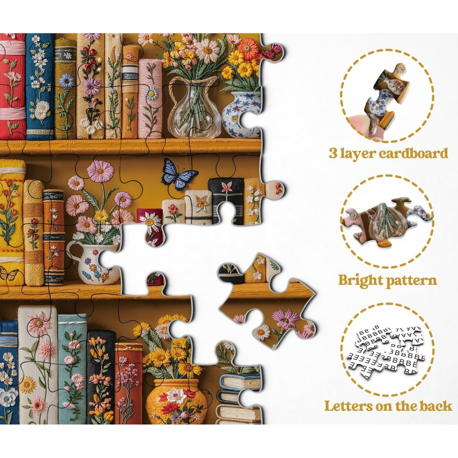 Floral Chapters 1000 Piece Jigsaw Puzzle for Adults