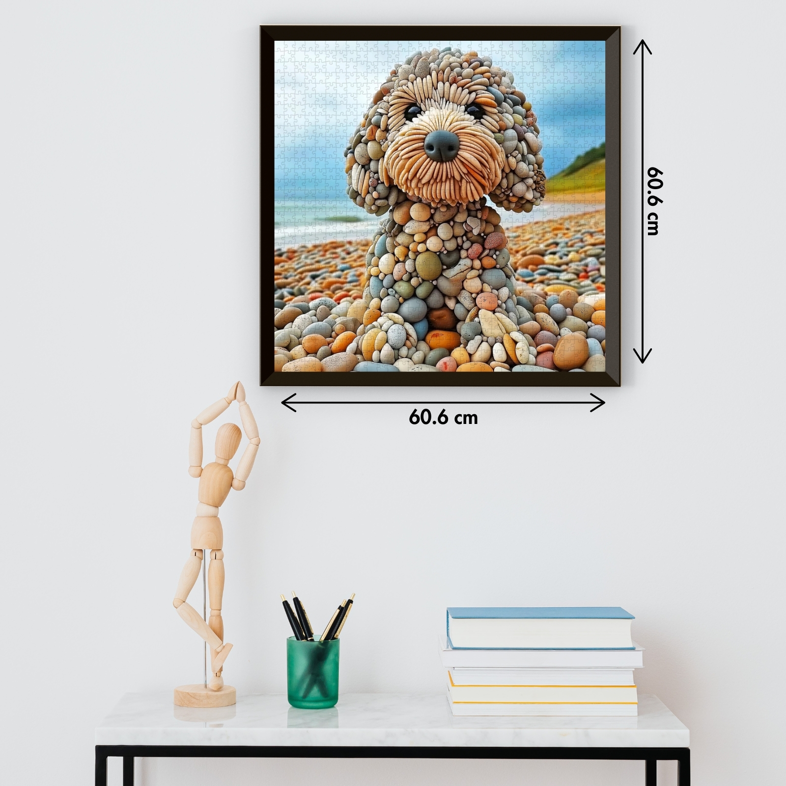 Beach Guardian Dog 1000 Piece Jigsaw Puzzle for Adults