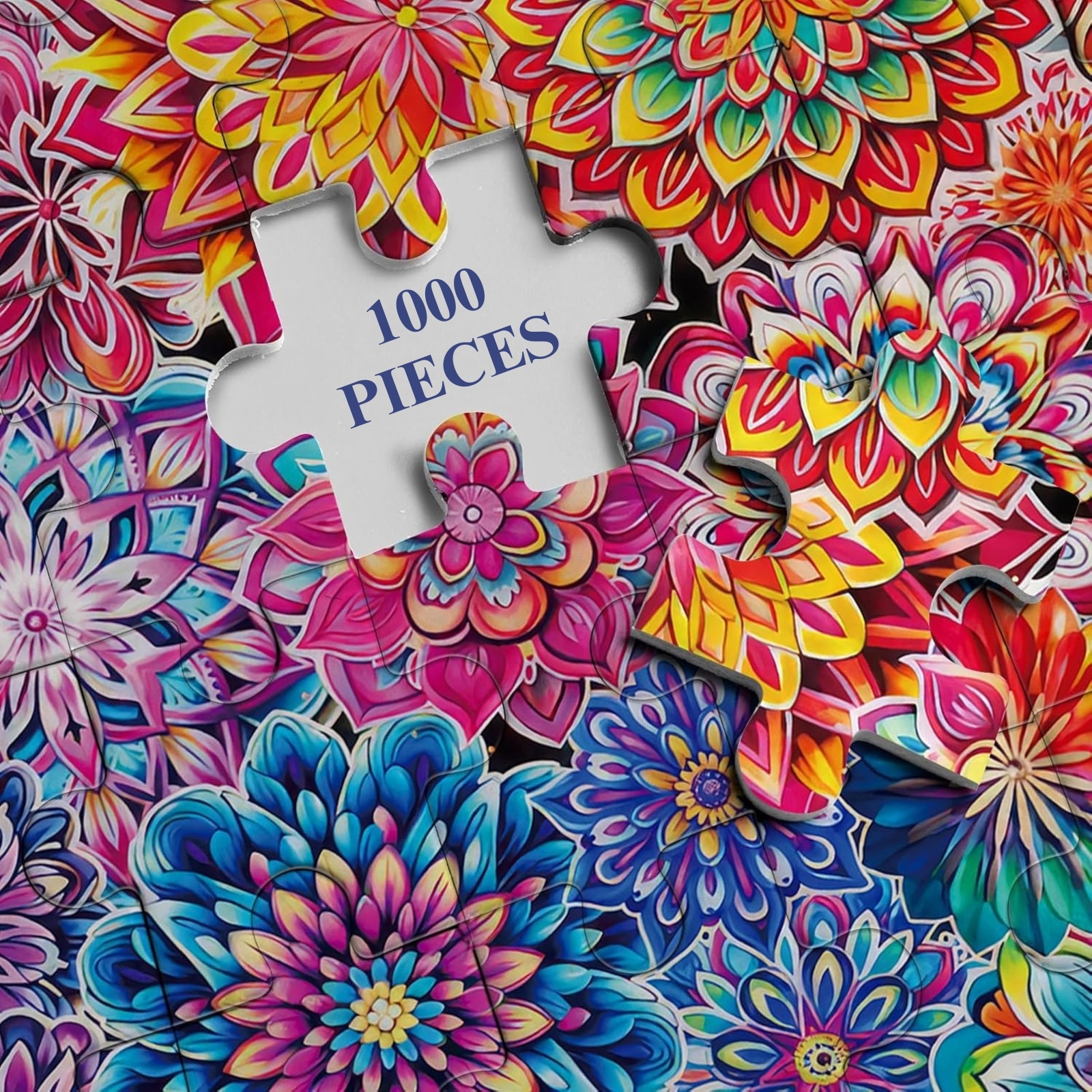 Kaleidoscope Mandala 1000 Piece Jigsaw Puzzle for Adults