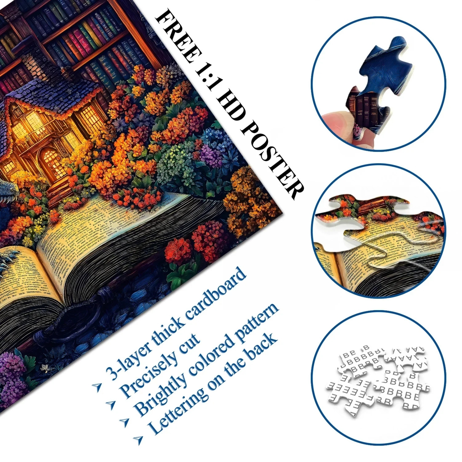 Enchanted Book Dragon 1000 Piece Jigsaw Puzzle for Adults