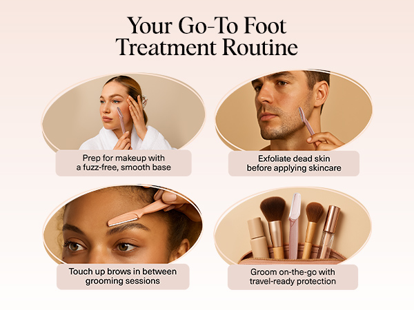 Kitsch Dermaplaning Tool - Razor for Face & Eyebrow 12pc Set - Terracotta