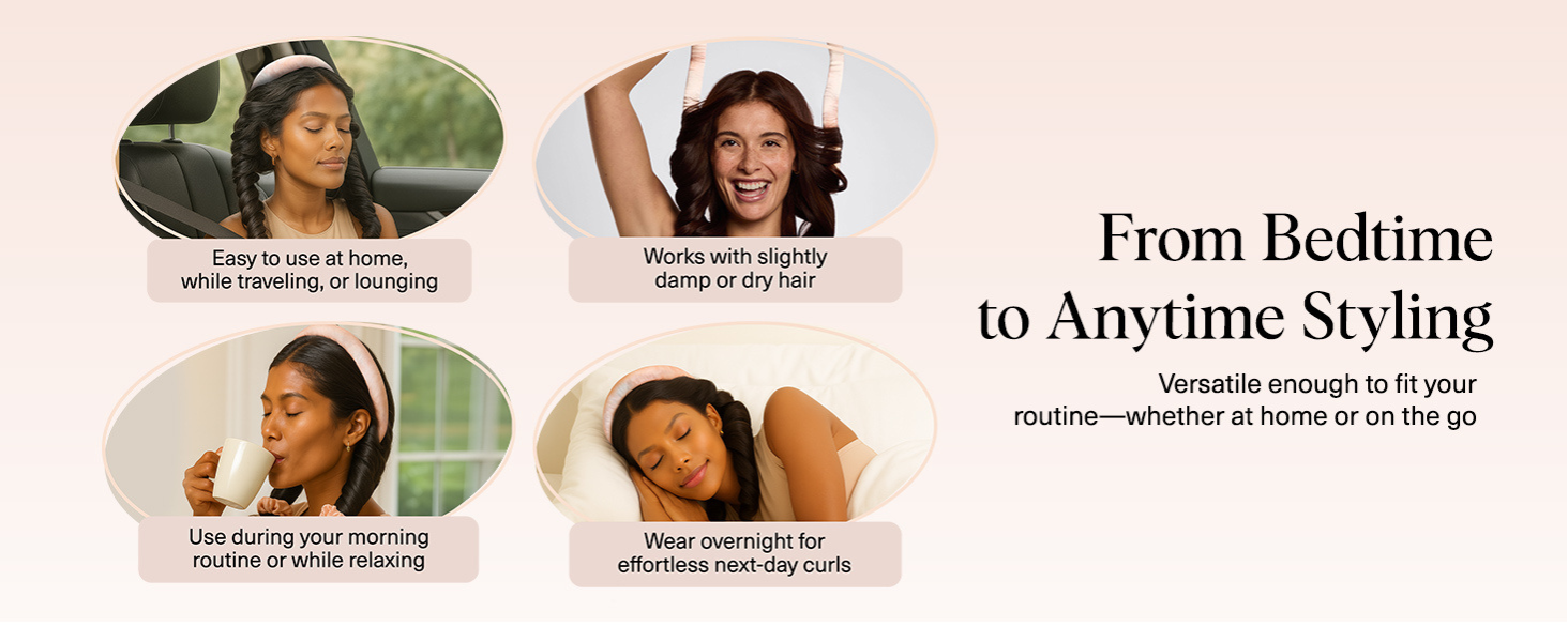 Kitsch Satin Heatless Curling Set - Sunset Tie Dye