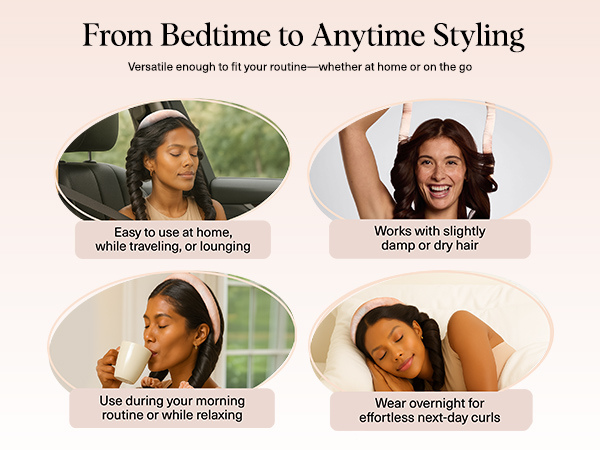 Kitsch Satin Heatless Curling Set - Sunset Tie Dye