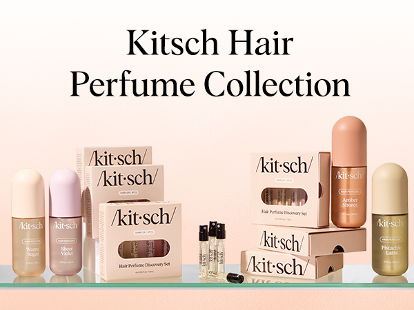 Kitsch Hair Perfume for Women - Warm Sugar | Clean, Deodorizing & Patented Odor-Eliminating Technology Hair Spray & Body Mist - Freshen Hair, Body & Pillows - Pink Grapefruit & Vanilla Scent - 50mL