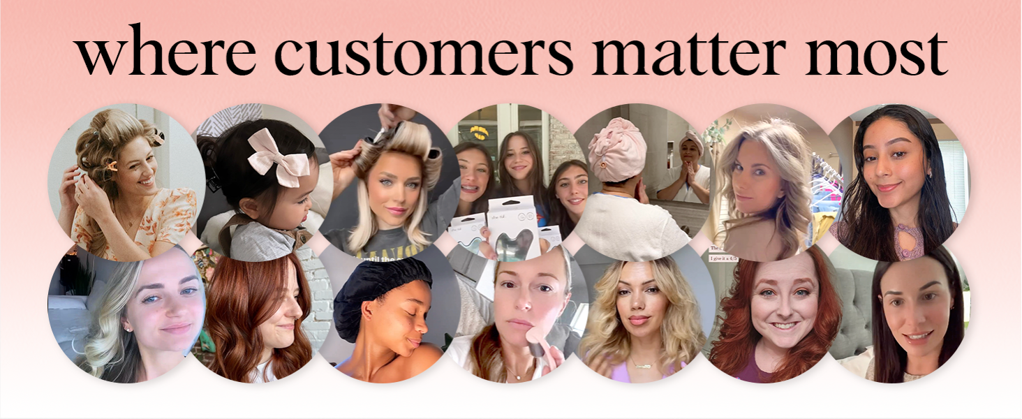 Kitsch XL Satin Bonnet for Sleeping - Softer Than Silk Hair Bonnet for Women - Secure Fit, Adjustable Night Cap for Curly & Textured Hair - Prevents Breakage, Tangles & Thinning - Blush