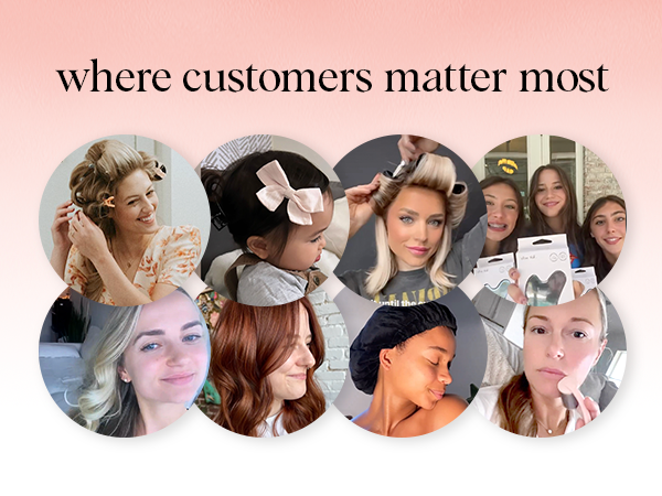 Kitsch XL Satin Bonnet for Sleeping - Softer Than Silk Hair Bonnet for Women - Secure Fit, Adjustable Night Cap for Curly & Textured Hair - Prevents Breakage, Tangles & Thinning - Blush