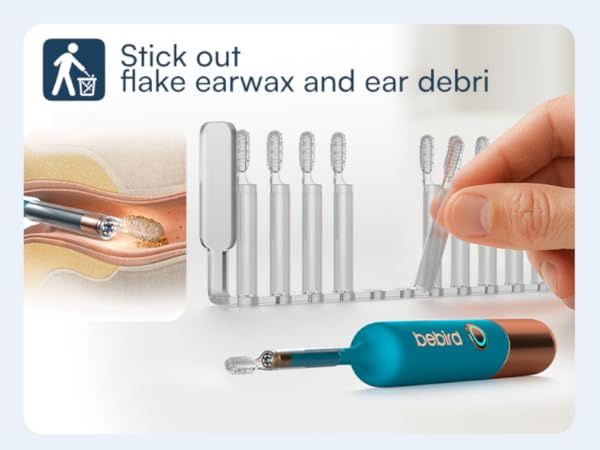 Bebird Earsight Ultra Ear Wax Removal Tool Camera, Ear Cleaner with Flexible Ear Camera Otoscope, Painless Visual Ear Pick Tweezers, Visual Scope Earwax Cleaning Dropper, Ear Cleaning Kit for Family