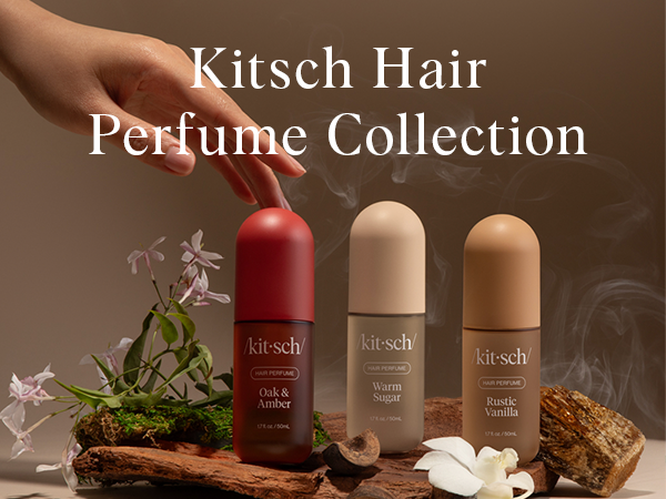 Kitsch Hair Perfume for Women - Rustic Vanilla | Clean, Deodorizing & Patented Odor-Eliminating Technology Hair Spray & Body Mist - Freshen Hair, Pillows - Warm Tonka, Vanilla & Cedar Blend - 50 mL