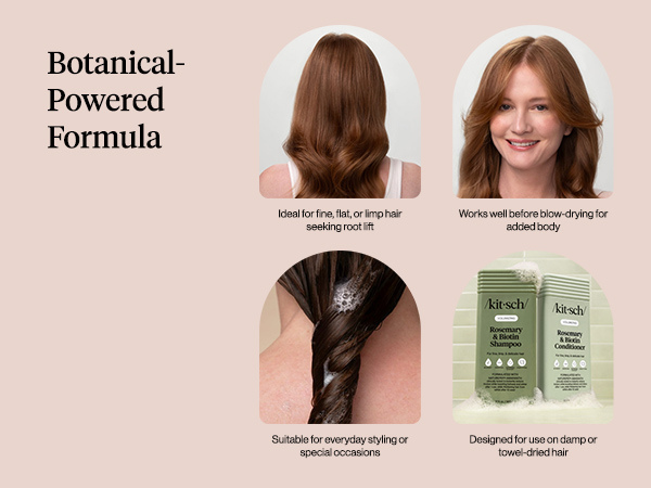 Kitsch Root Lifting Spray for Fine Hair - Thickening Hair Spray With Rosemary and Biotin | Lightweight Volumizing Spray for Instant Lift and Fullness | Adds Volume, Natural Hold - 148mL