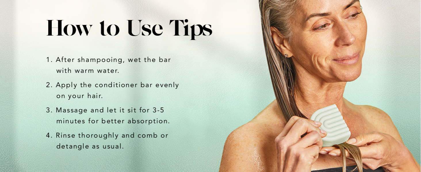 Kitsch Rosemary & Biotin Volumizing Hair Conditioner Bar for Hair Growth & Thickening &ndash; Hydrating & Cleansing Hair Conditioner for Women & Men - Paraben, Silicone & Sulfate Free 77g