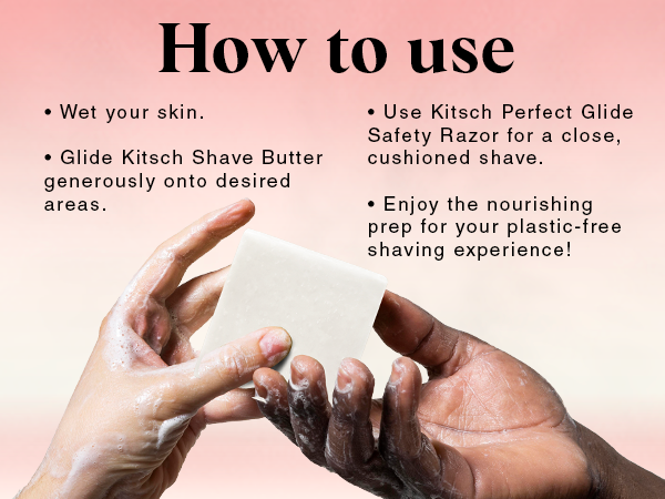 Kitsch Shaving Soap for Women - Hydrating Shave Butter & Shave Soap Bar - Nourishing Bar Soap for Smooth, Irritation-Free Shave &ndash; Paraben, Silicone & Sulfate-Free - Vegan, Made in USA  - 113g