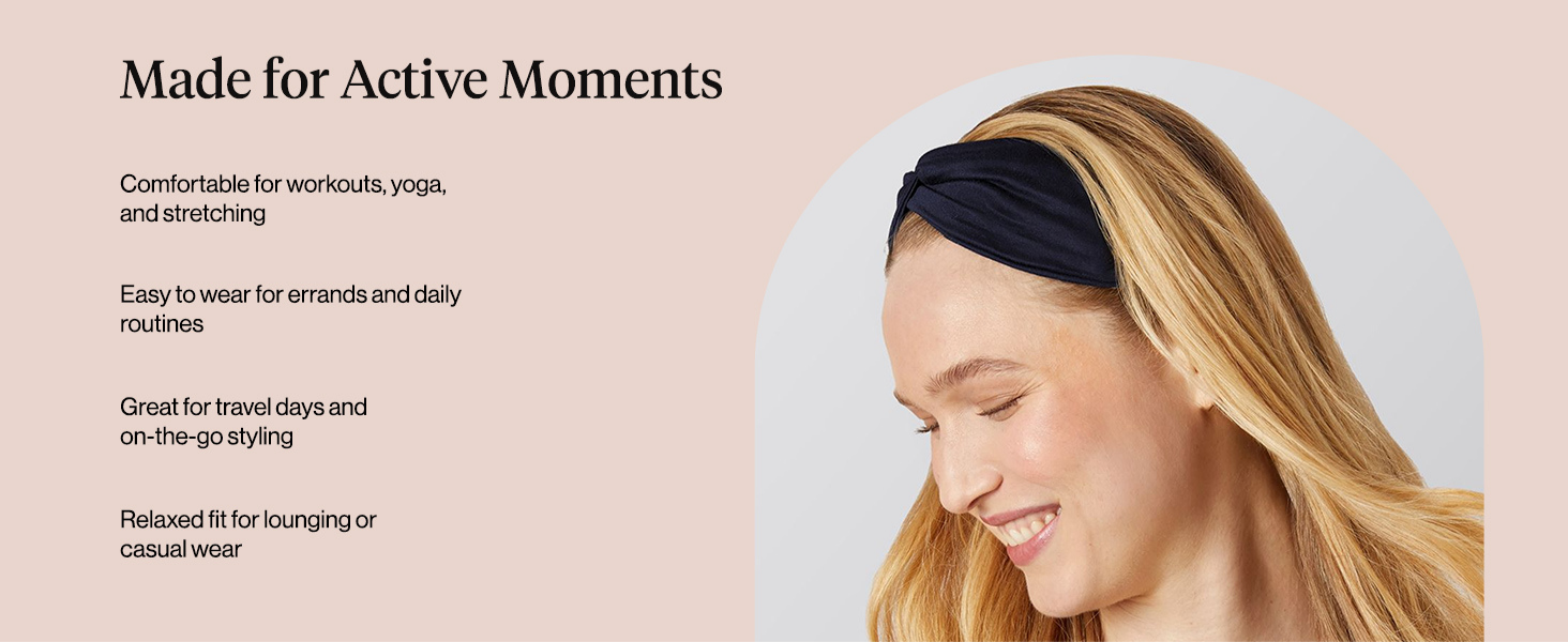 Kitsch Wide Headbands for Women Non Slip - Running Headbands for Girls, Ideal for Working Out, Yoga, Gym, or Lounging | Stretchy Head Bands | Fashion Hair Accessories - Garden Bouquet, 2pcs