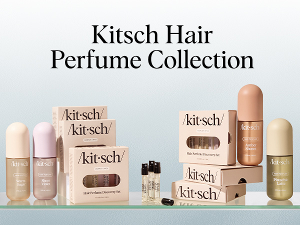 Kitsch Hair Perfume for Women- Beachy Gelato | Clean, Deodorizing & Patented Odor-Eliminating Technology Hair Spray & Body Mist- Freshen Hair, Body & Pillows- Tropical Citrus, Vanilla Bean Scent- 50mL