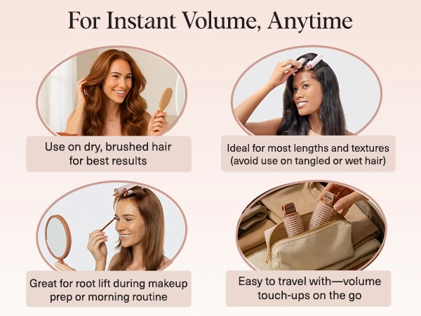 Kitsch Volumizing Hair Clips for Women - Hair Rollers for Volume & Curls - Volumizing Hair Products, Hair Roller Clips for Effortless Curls That Last - 2pc, Terracotta
