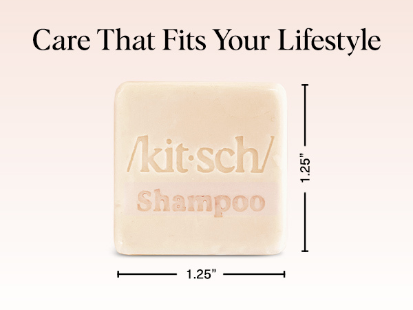 Kitsch Shampoo and Conditioner Set - 4pc Sampler Bars with Rice Water Shampoo and Conditioner, Castor Oil Shampoo & Coconut Oil Conditioner - Bottle-Free Beauty for Hair Growth, Repair & Moisture