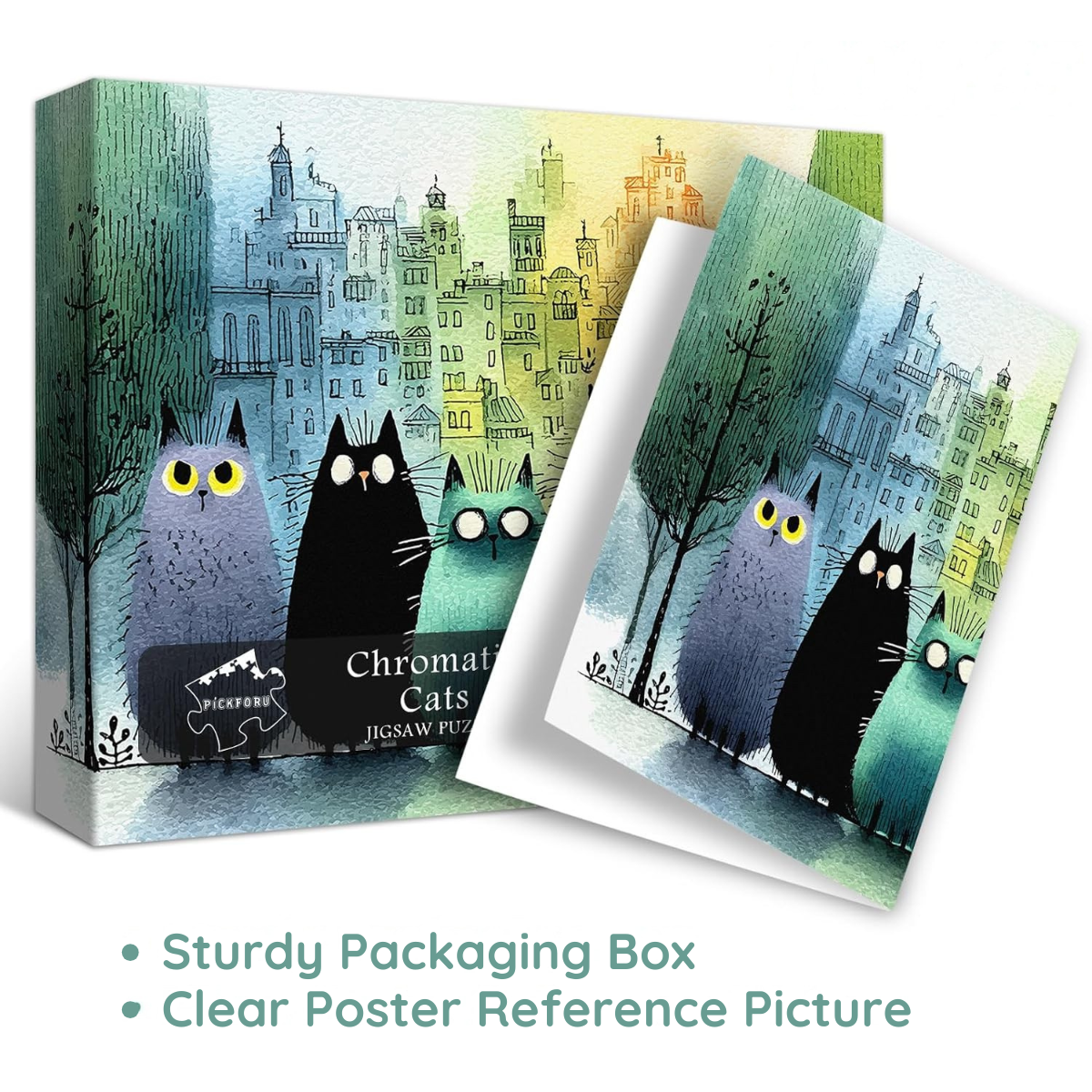 Chromatic Cats Jigsaw Puzzle 1000 Pieces
