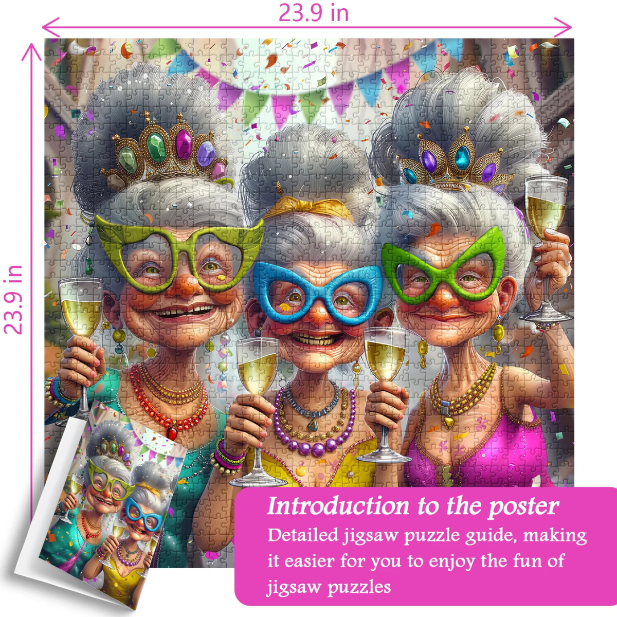 Party Grandma Jigsaw Puzzle 1000 Pieces