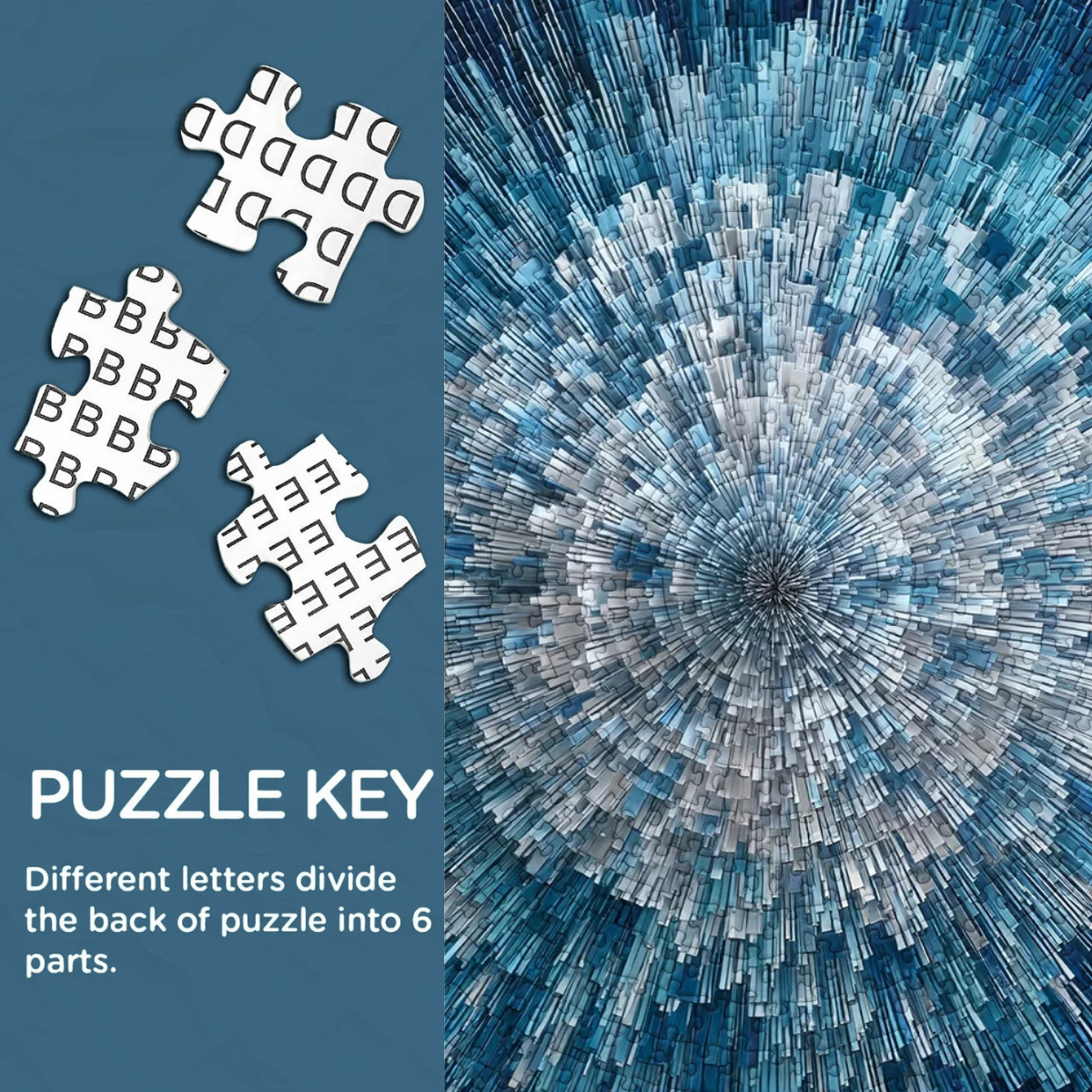 Burst of Blue Jigsaw Puzzle 1000 Pieces