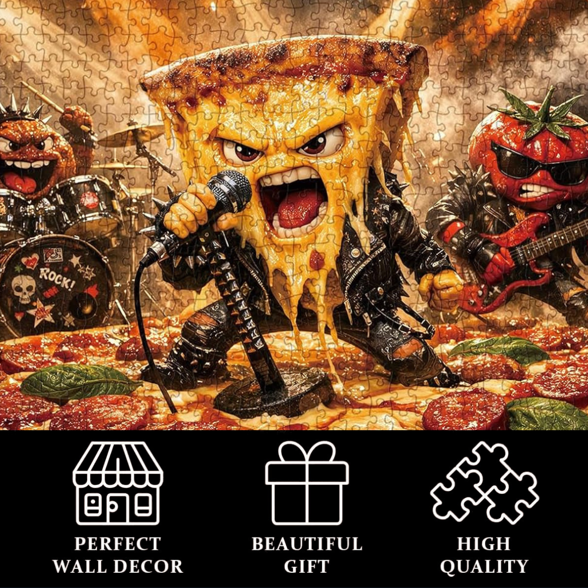 Rockin' Pizza Jigsaw Puzzle 1000 Pieces