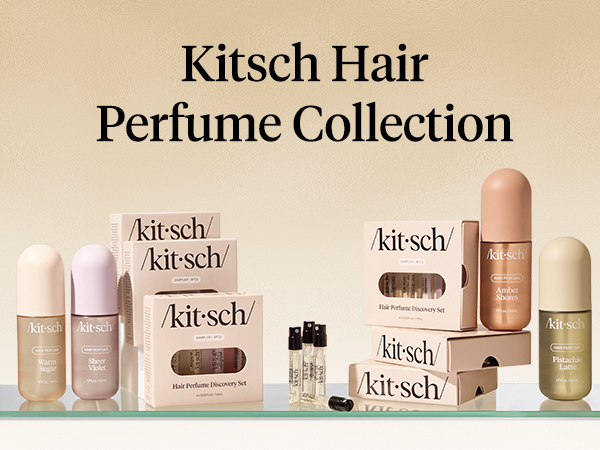 Kitsch Hair Perfume for Women - Warm Sugar | Clean, Deodorizing & Patented Odor-Eliminating Technology Hair Spray & Body Mist - Freshen Hair, Body & Pillows - Pink Grapefruit & Vanilla Scent - 20mL