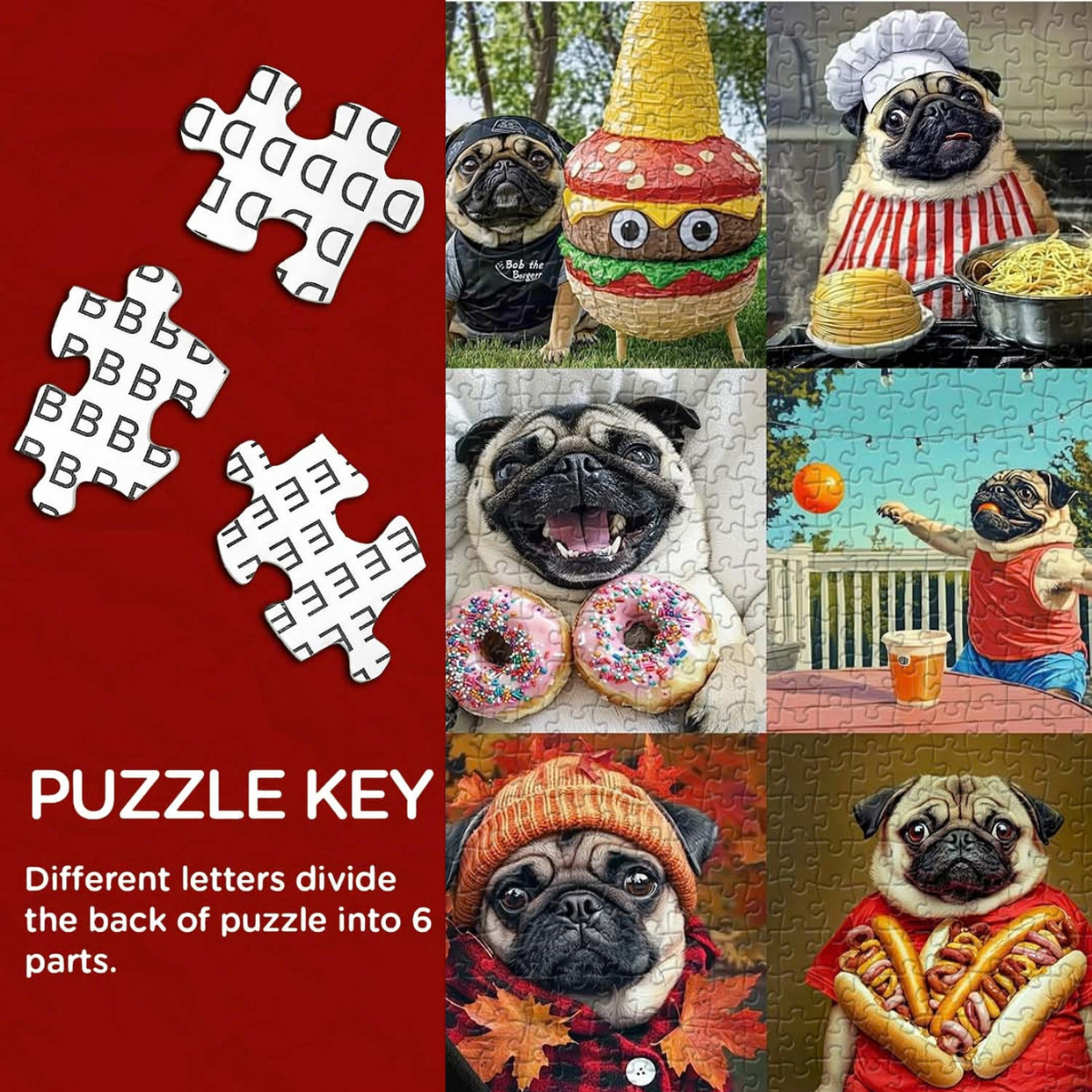 Puppy Memory Jigsaw Puzzle 1000 Pieces