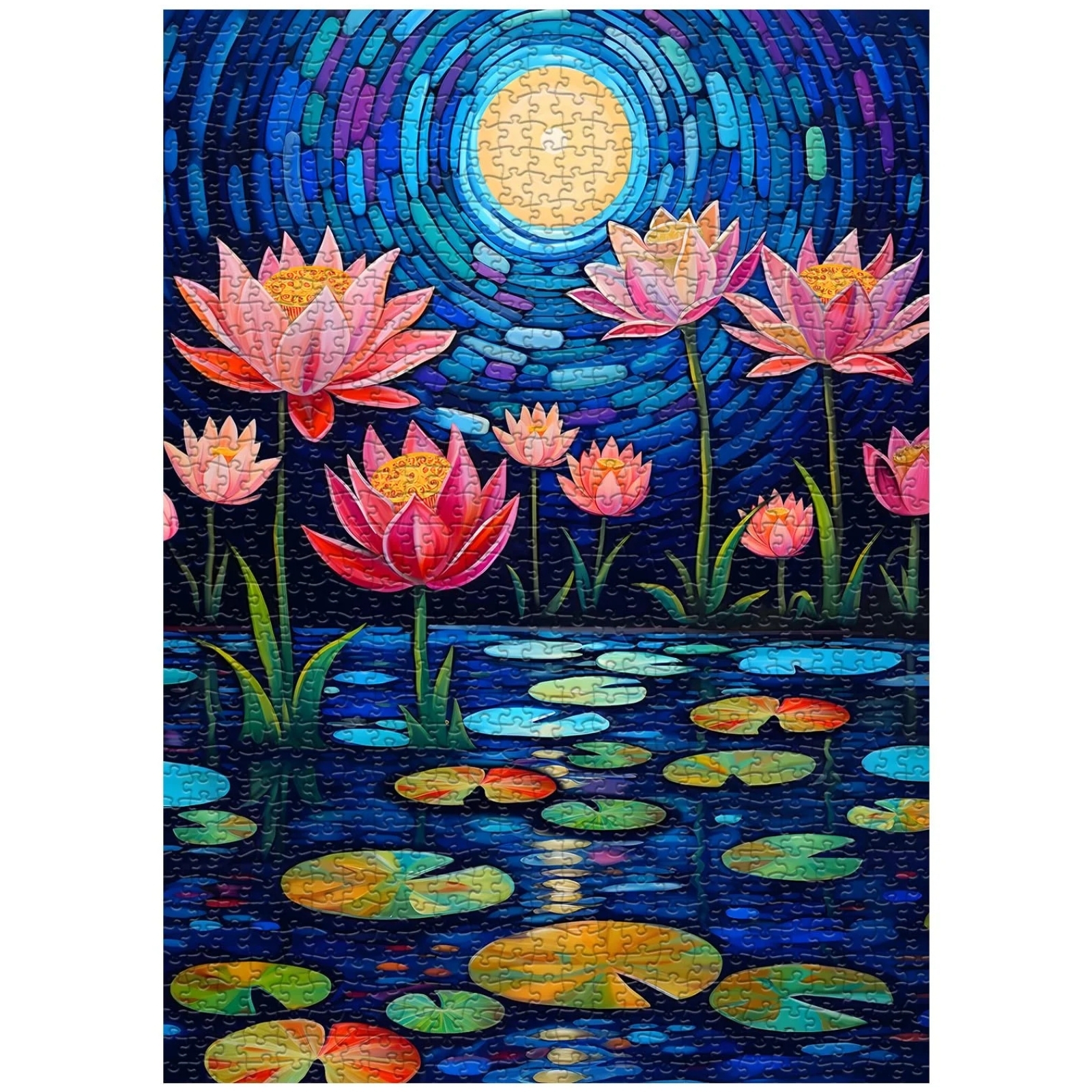 Moonlit Blossoms 1000 Piece Jigsaw Puzzle for Adults