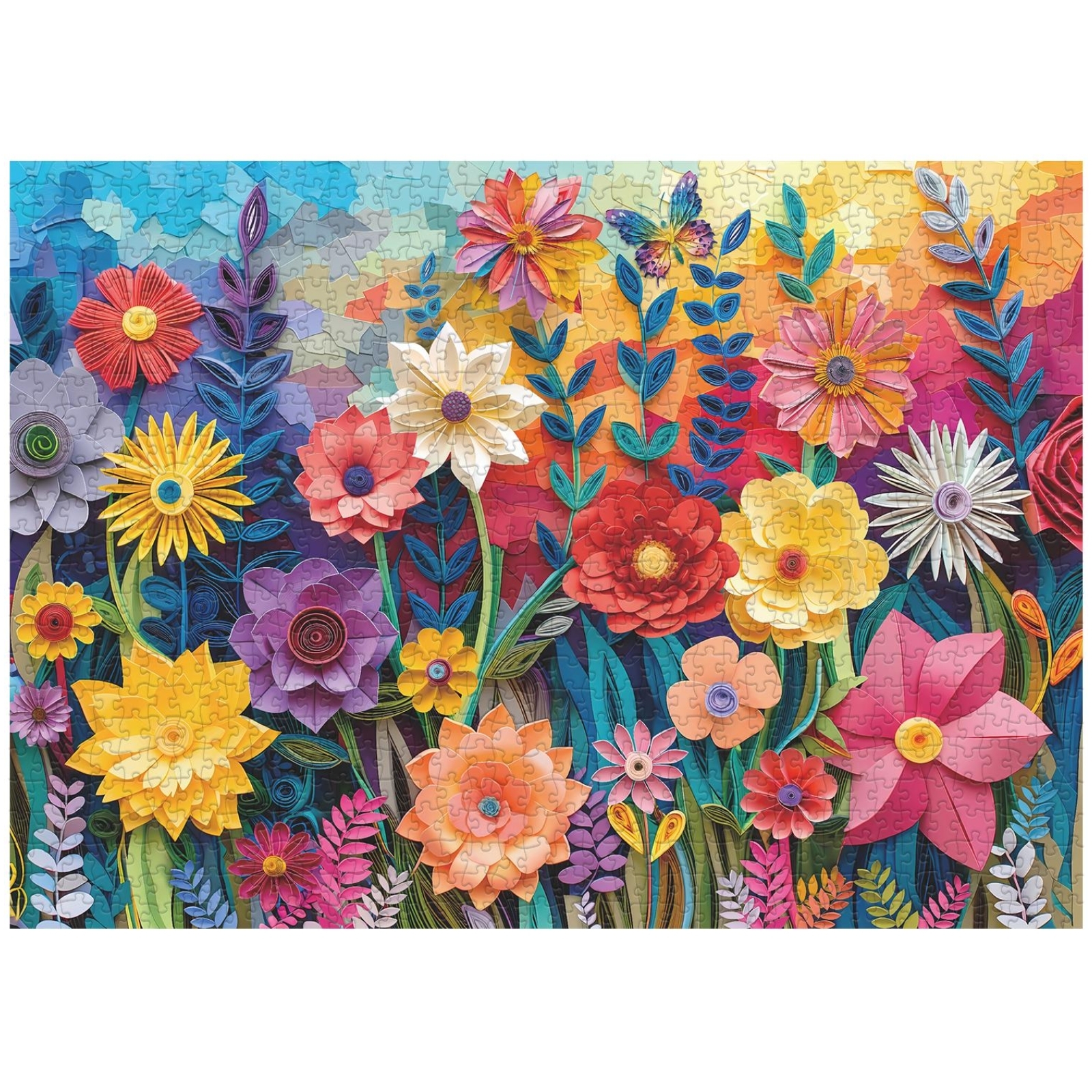 Colorful flower 1000 piece jigsaw puzzle is a special gift for anyone who loves flowers and plants. It is not only a piece of art, but also a highlight of your home decoration. Whether placed in the living room, study, or bedroom, it can add unique aesthetic charm to your living space, making every day full of floral surprises.