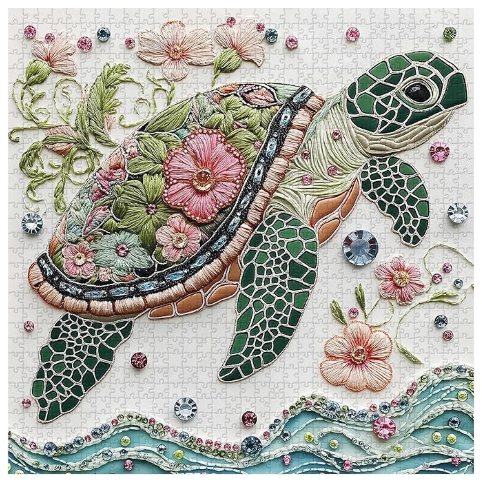 Wave Spirit 1000 piece jigsaw puzzle - Completed