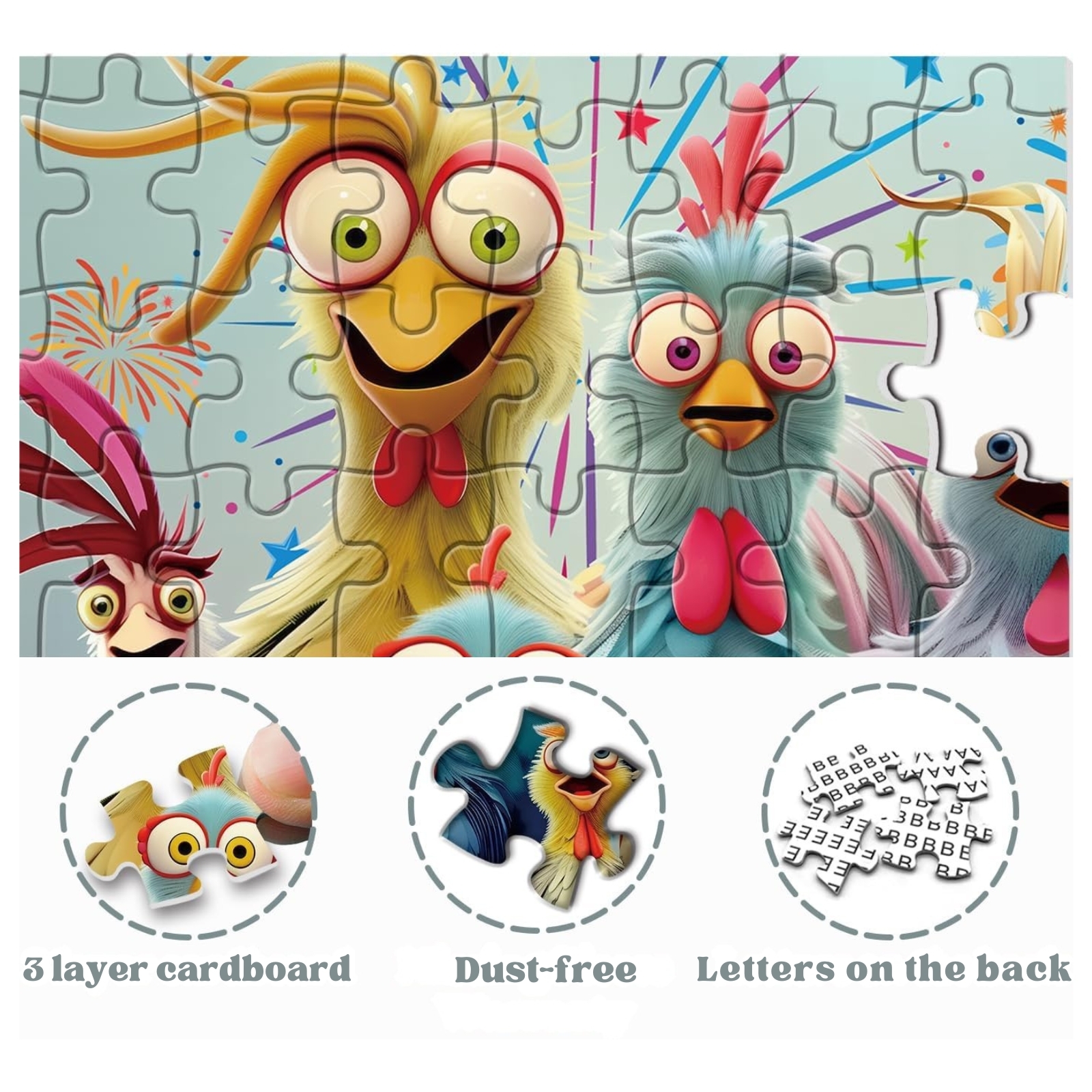 Chicken Family 1000 Piece Jigsaw Puzzle for Adults