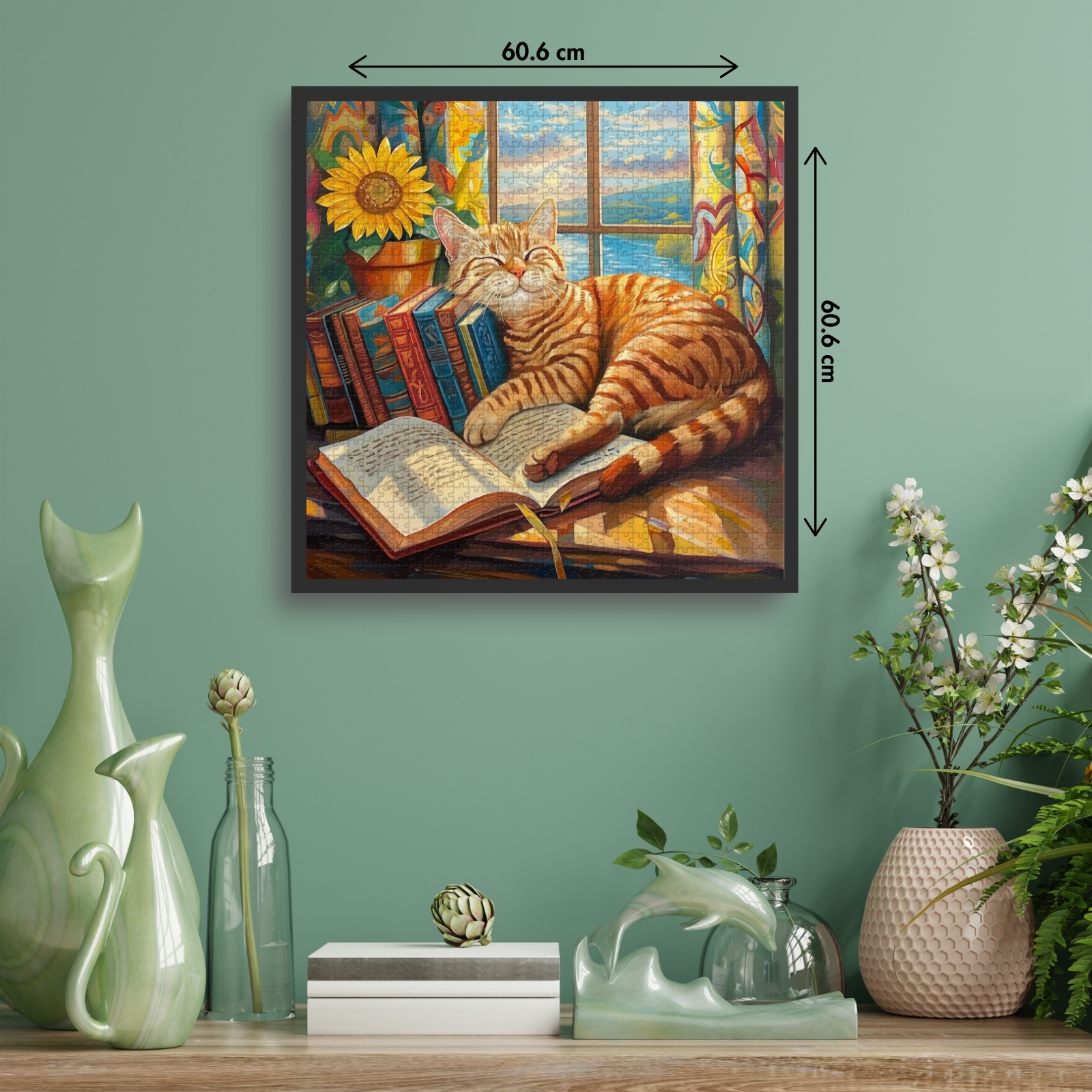 Sleeping Cat 1000 Piece Jigsaw Puzzle for Adults