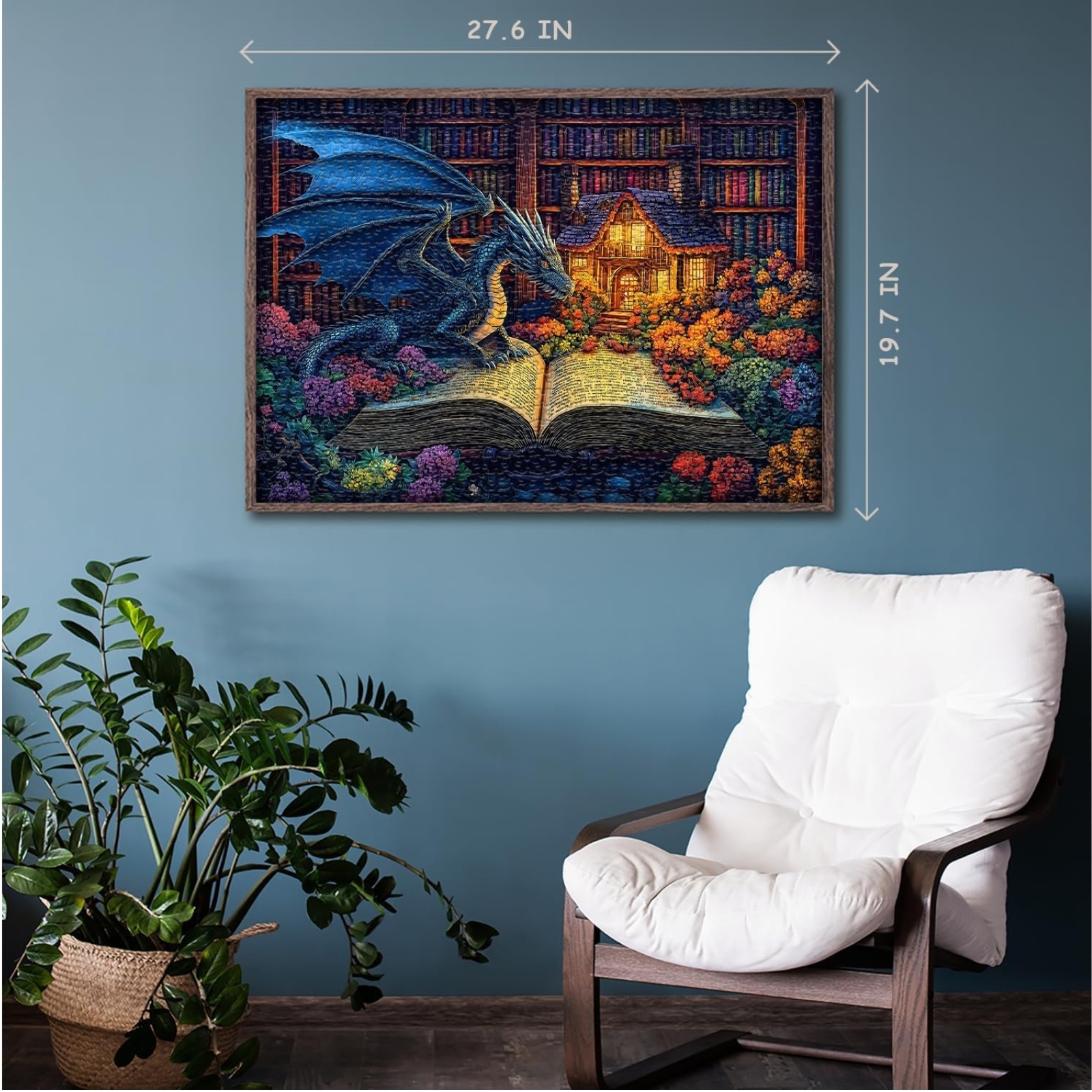 Enchanted Book Dragon 1000 Piece Jigsaw Puzzle for Adults