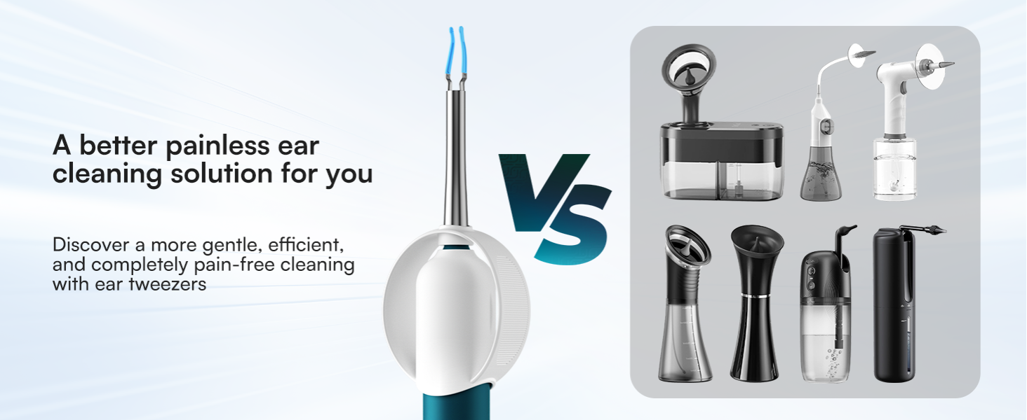 Bebird Earsight Ultra Ear Wax Removal Tool Camera, Ear Cleaner with Flexible Ear Camera Otoscope, Painless Visual Ear Pick Tweezers, Visual Scope Earwax Cleaning Dropper, Ear Cleaning Kit for Family