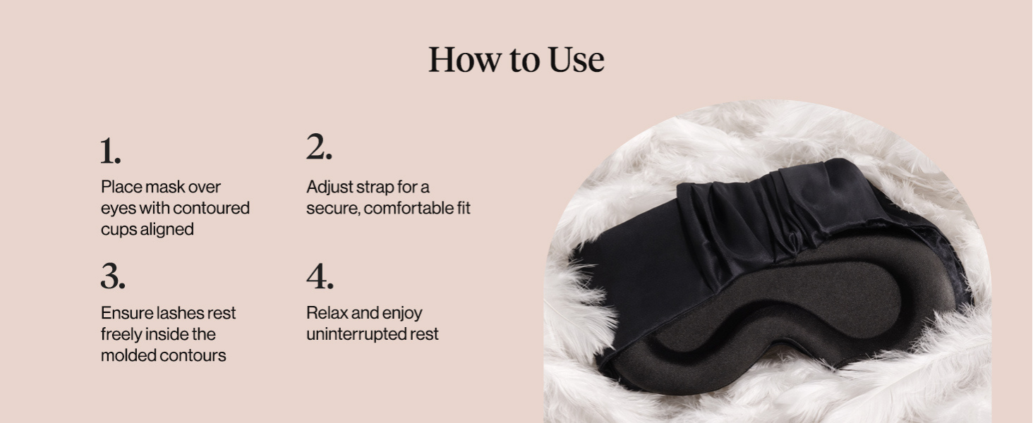 Kitsch Contour Pillow Eye Mask – Softer Than Silk Eye Masks for Sleep, Blindfold Sleep Masks for Women & Men, No Eye Pressure, Lightweight, Eye Care, Travel Essentials - Charcoal