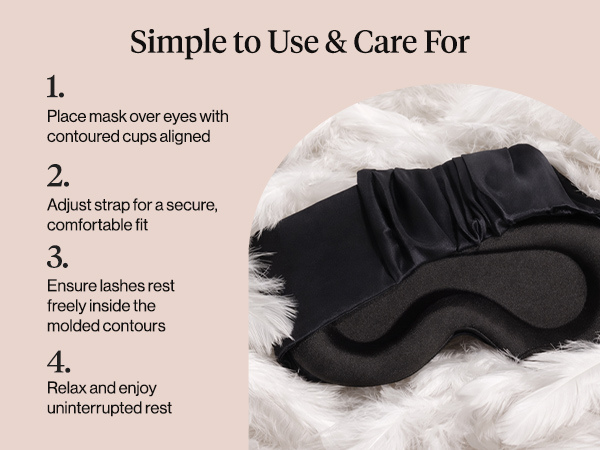 Kitsch Contour Pillow Eye Mask – Softer Than Silk Eye Masks for Sleep, Blindfold Sleep Masks for Women & Men, No Eye Pressure, Lightweight, Eye Care, Travel Essentials - Charcoal