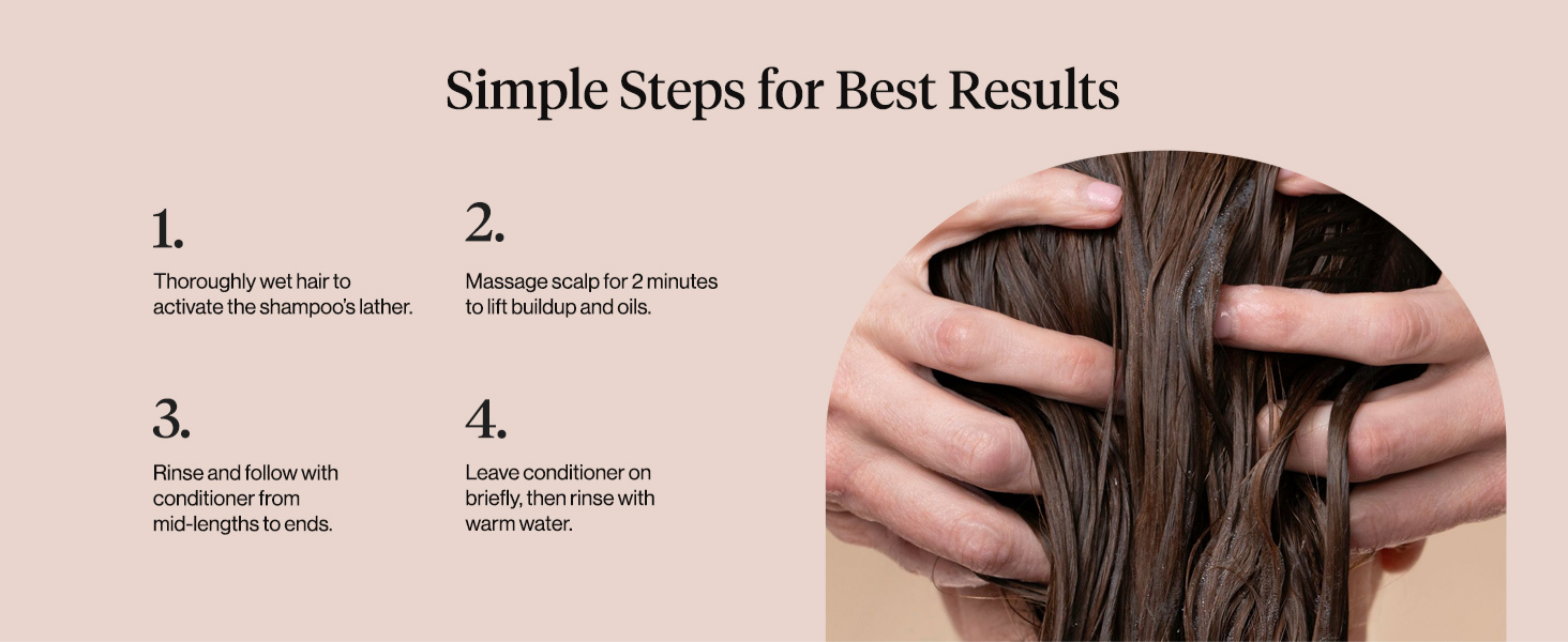 Kitsch Clarifying Tea Tree & Mint Liquid Shampoo for Men and Women – Clarifying Shampoo with Peppermint & Tea Tree Oil for Oily Hair & Scalp Buildup – Clean Color-Safe Hair Care, Made in USA