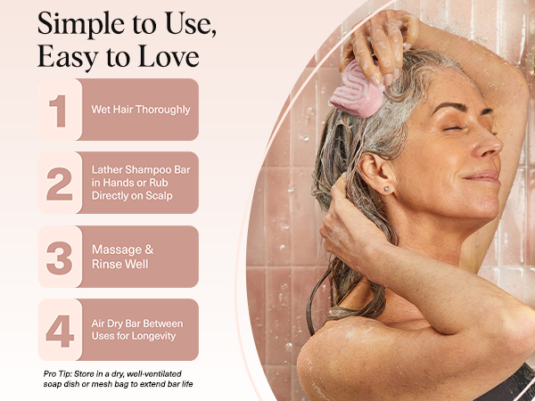 Kitsch Castor Oil Shampoo Bar Soap - Hydrating & Moisturizing Hair Care - Organic Castor Oil Solid Shampoo for Hair Growth & Scalp Nourishment - Silicone & Paraben-Free, Vegan