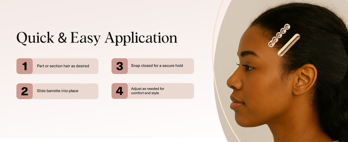 Kitsch Gold Hair Barrettes For Women - Stylish, Durable & Elegant Metal Hair Clips for Everyday or Special Occasions - Cloud & Bubble Design | Ideal Gifts for Women 2pc Set