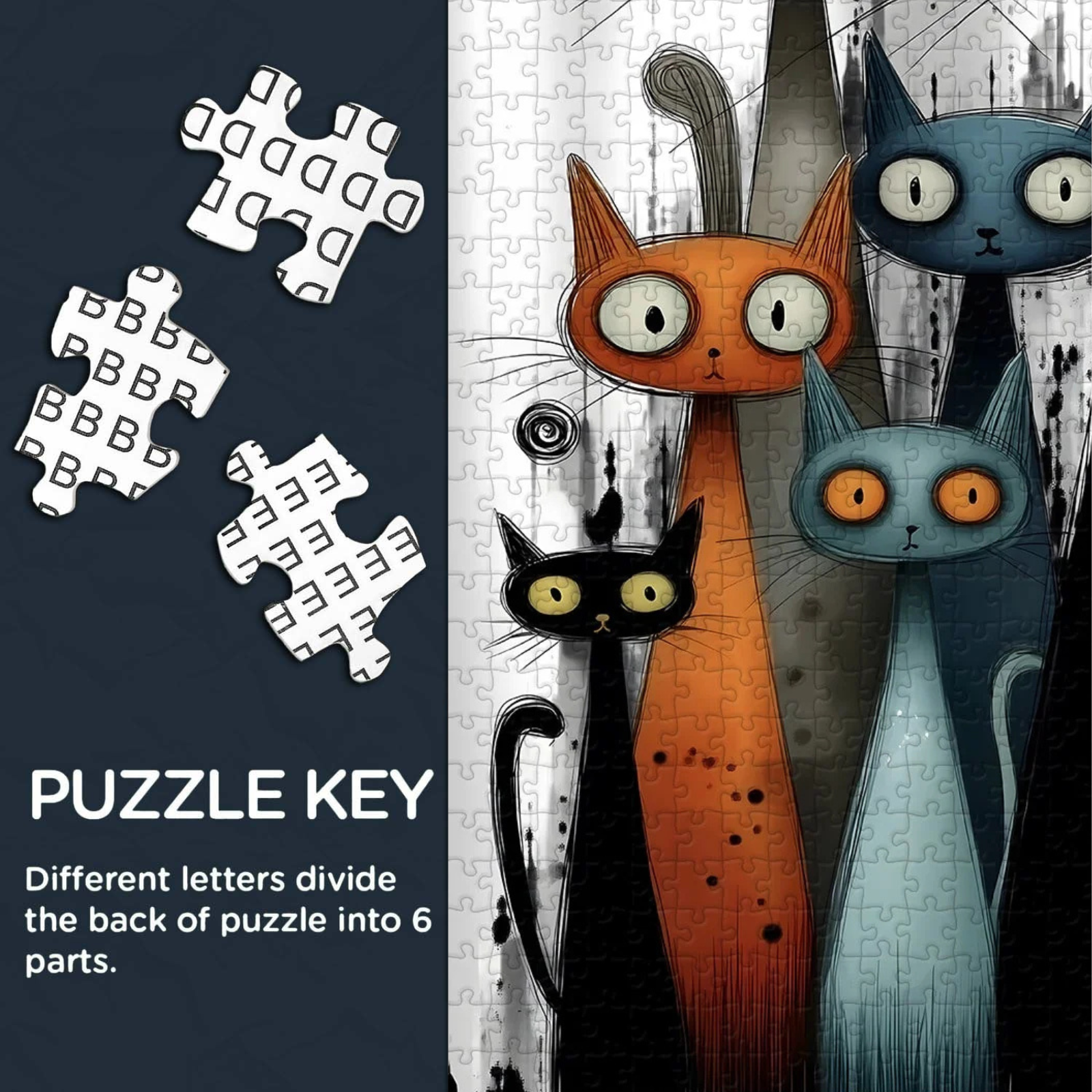Whimsy Cats Jigsaw Puzzle 1000 Pieces