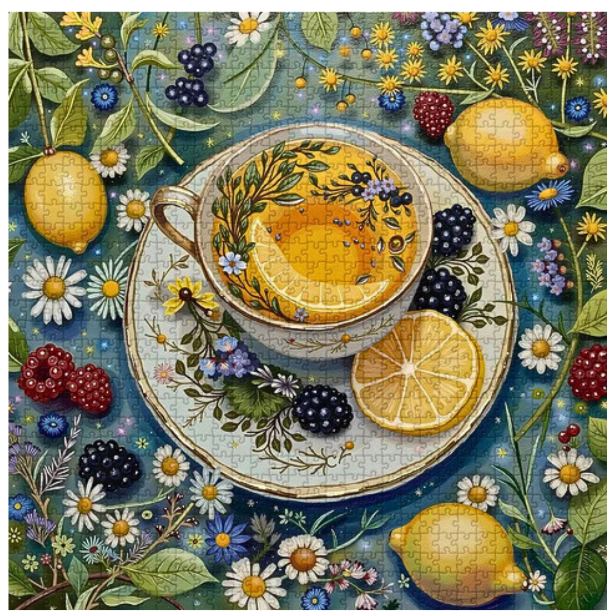 Floral Tea Talk Jigsaw Puzzle 1000 Pieces