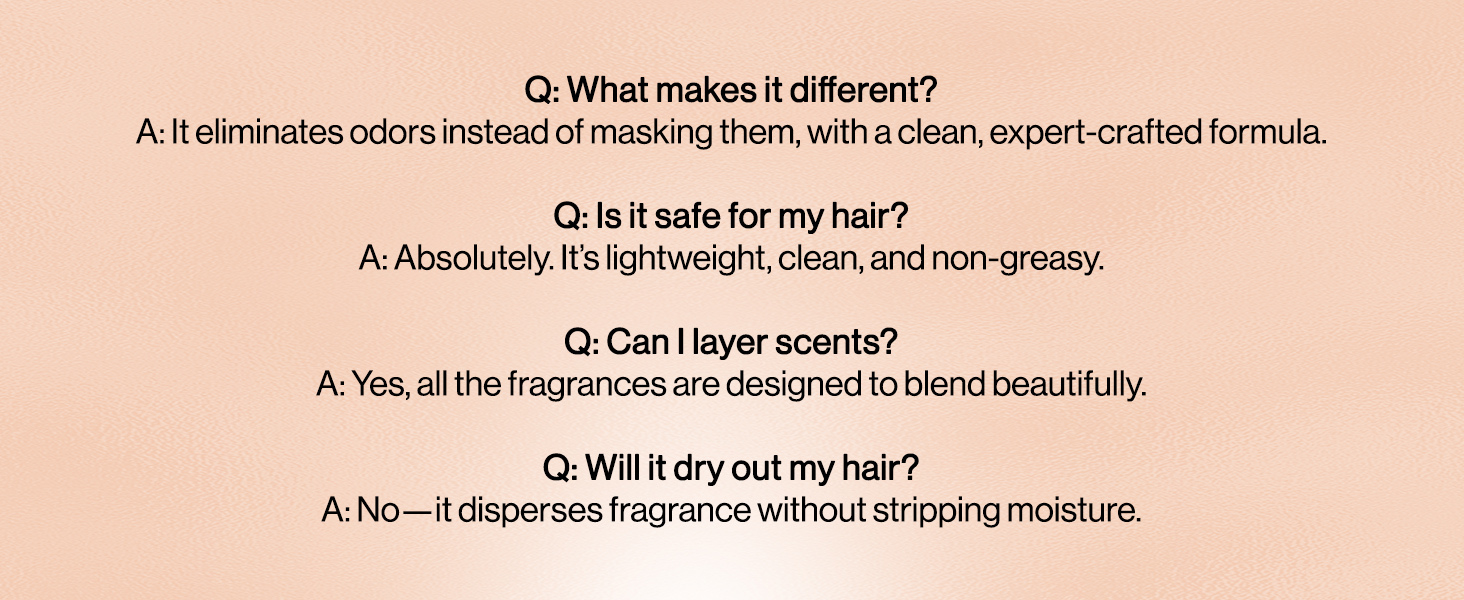 Kitsch Hair Perfume for Women - Amber Shores | Clean, Deodorizing & Patented Odor-Eliminating Technology Hair Spray & Body Mist - Freshen Hair, Body & Pillows - Woody Aquatic Scent - 20mL