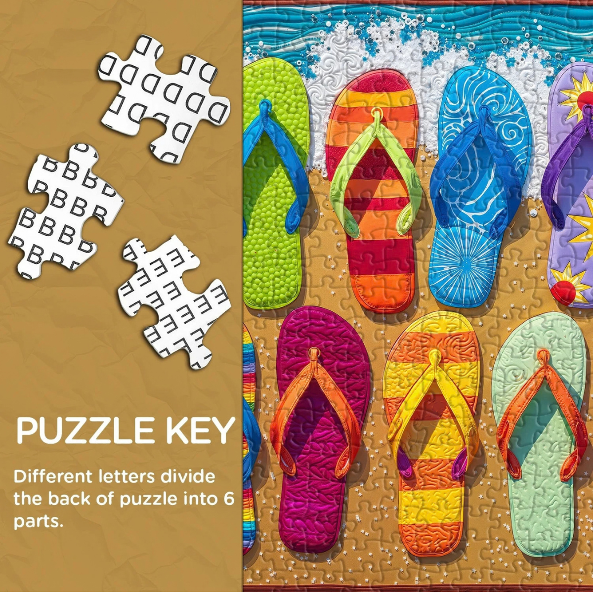 Summer Sandal Party Jigsaw Puzzle 1000 Pieces