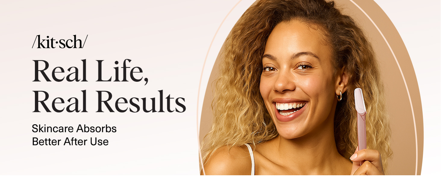 Kitsch Dermaplaning Tool - Razor for Face & Eyebrow 12pc Set - Terracotta