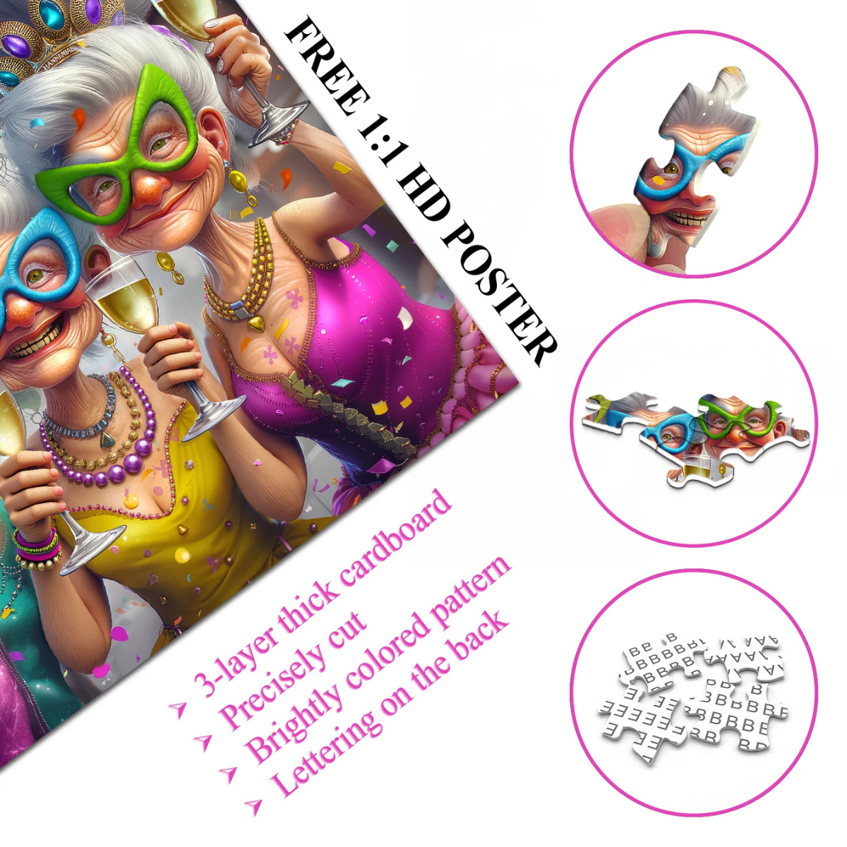 Party Grandma Jigsaw Puzzle 1000 Pieces